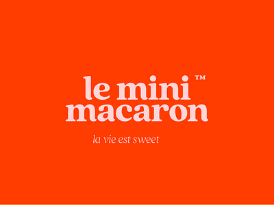 Le mini macaron — Logotype beauty brand design brand identity brand visual branding identité visuelle le mini macaron logo logotype nail polish red visual identity