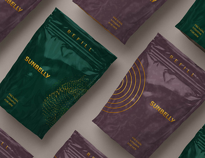 Sunbelly Packaging Design branding agency creative agency modern logo packaging design pouch design sunbelly packaging design