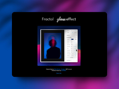 Fractal Glass — Framer component component framer free