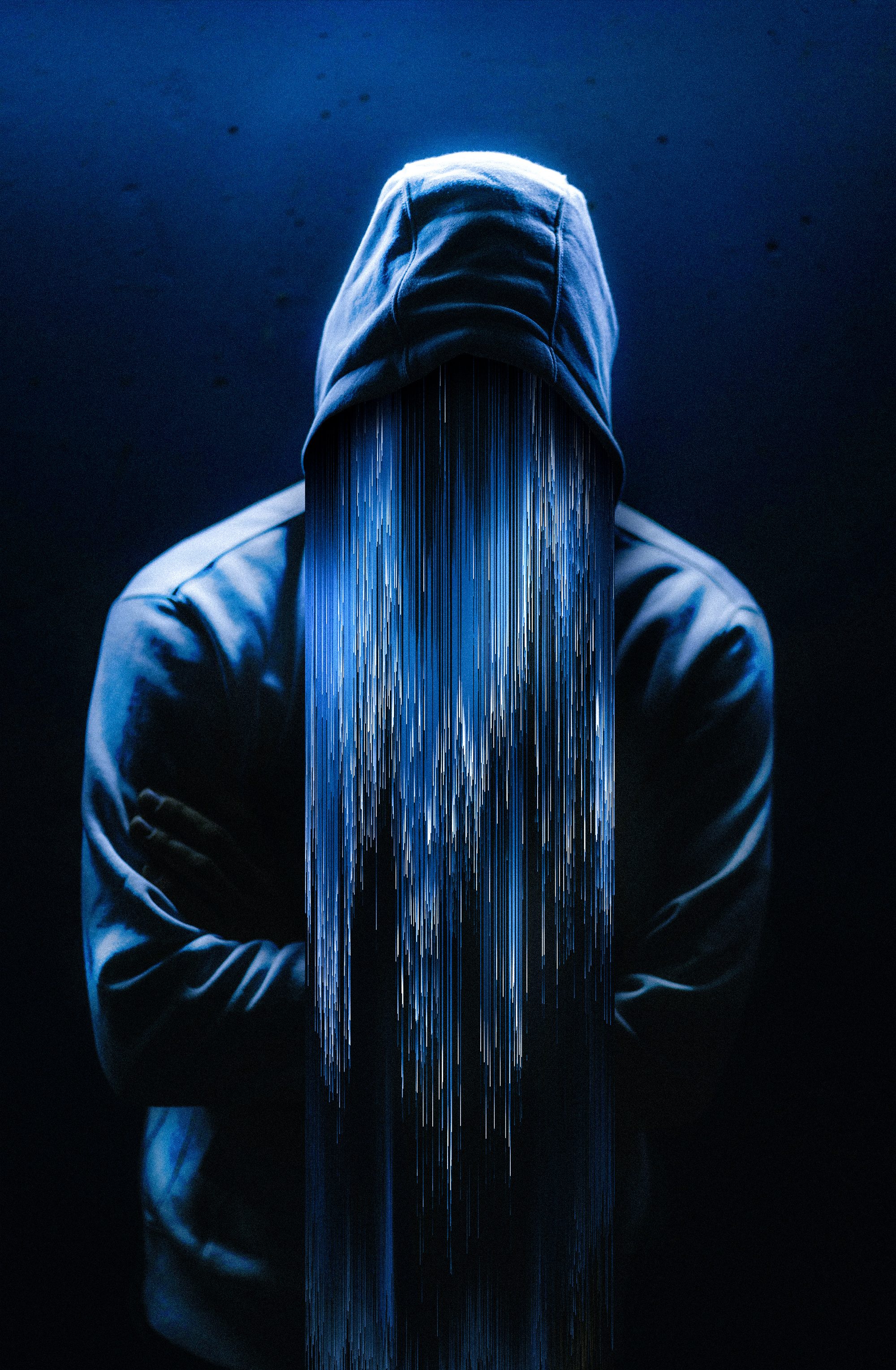 Man Stretched Pixel photoshop