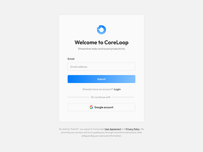 SaaS Login Page Light Mode dark mode design light mode login login page product design saas saas design saas login page ui ux web app