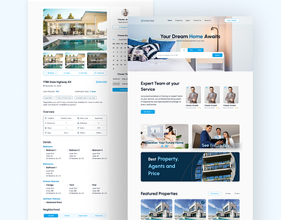 Estate Ease - Real Estate Website figma real estate ui ux website