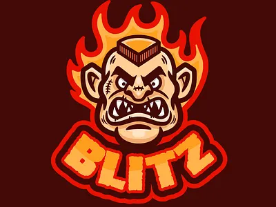 Blitz branding ice hockey logo logos sports sports branding sports logo