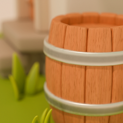 3d Stylized barrel in Blender 3d 3d illustration 3dillustration 3dmodeling barrel blender game art game props mobile game