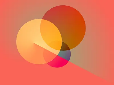 Circles of colour branding circles design edinburgh gradient graphic logo orange red scotland shapes