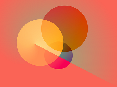 Circles of colour branding circles design edinburgh gradient graphic logo orange red scotland shapes