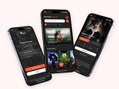 Vixon - Streaming Platform app design ott platform ui ux wireframing