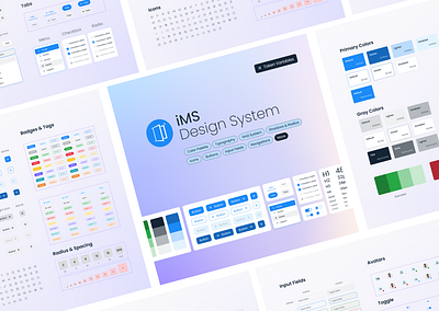 iMS Design Systems brand branding buttons component library design language design systems dropdown form icons input language minimal style guide styleguide tags ui kit ui style guide uikit visual identity