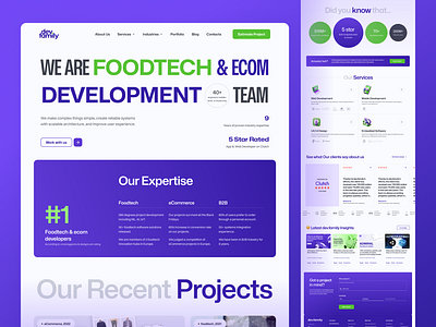 Development agency Website design corporate website design concept development agency homepage it sector landing page responsive ui ui kit ux web design web page