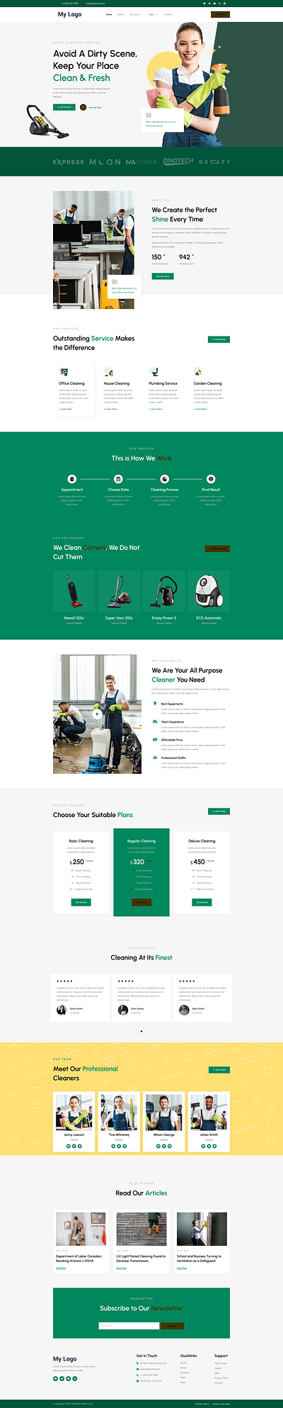 cleaning services website ui mockup 3d animation branding design graphic design illustration logo motion graphics ui vector