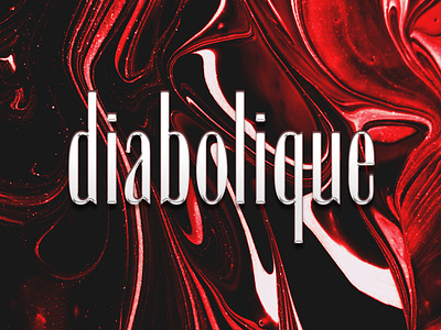 Diabolique font 90s black and red condensed diabolique display font elegant femme fatale font design french graphic design old movie typeface typography vintage woman