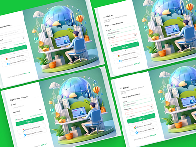Mess Manager Sign In Page UI Design dekstop sign in design sign in sign up ui ux