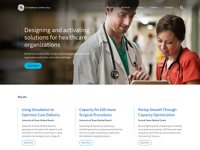 GE Healthcare Partners Website Redesign branding design illustration ui ux webdesign website website design website redesign