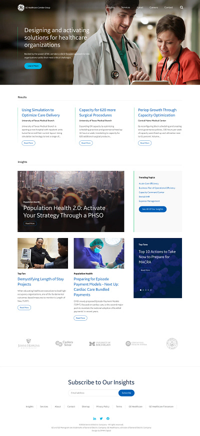 GE Healthcare Partners Website Redesign branding design illustration ui ux webdesign website website design website redesign