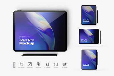 3D Layer Oriented IPad Device Mockup 3d graphics 3d presentation 3d visualization device modeling device presentation ipad visualization