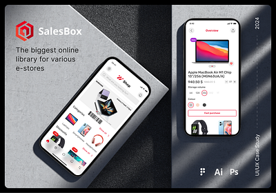 Salesbox - the biggest online library for various e-stores animation app application design mobile app saas ui uiux ux web design