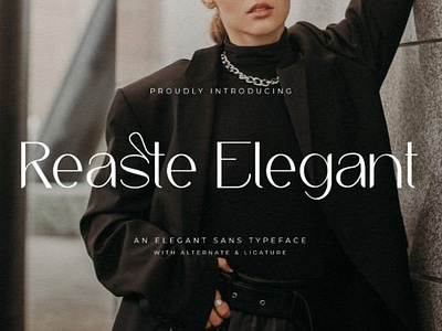 Reaste Elegant Font header headline logo lookbook lovely magazine minimal modern popular quotes