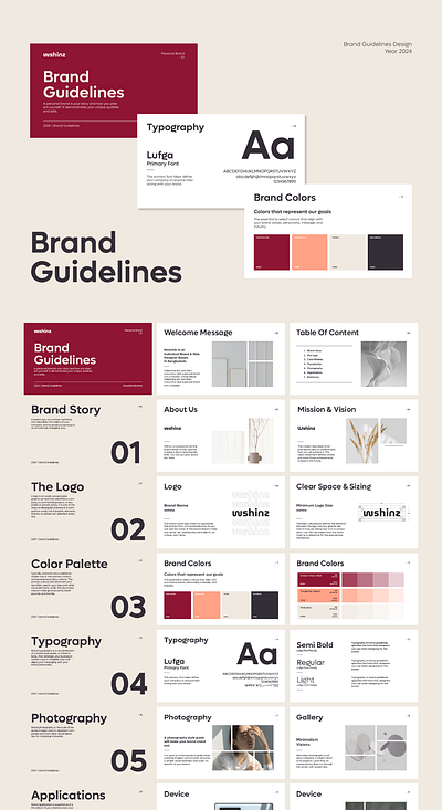 Brand Guidelines Template brand brand guidelines branding graphic design guidelines identity guidelines logo template