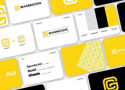 Gamecoin - Platform TopUp Game Logo & Brand Guidelines branding clean clear concept design graphic design illustration logo ui vector