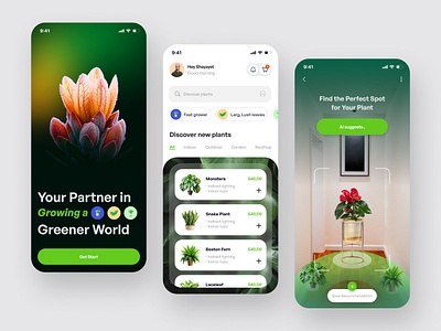 Plant Shop App Design deisgn eco plant app ecommerce app ios ios app mobile app plant plant shop app plant store plants app popular selling shop app ui uiux ux