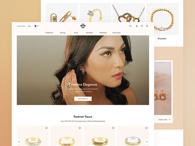 KARAT WORLD ː Luxury Jewelry E-commerce Website app design e commerce exploration graphic design illustration inspiration jewelry karatworld landing page luxury minimal ui