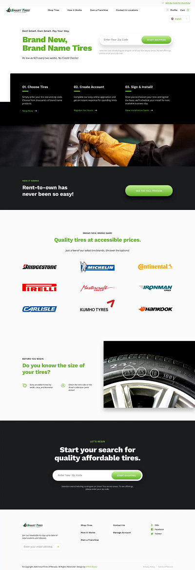 Smart Tires Application Design & Development branding design ui ux webdesign website website design website redesign