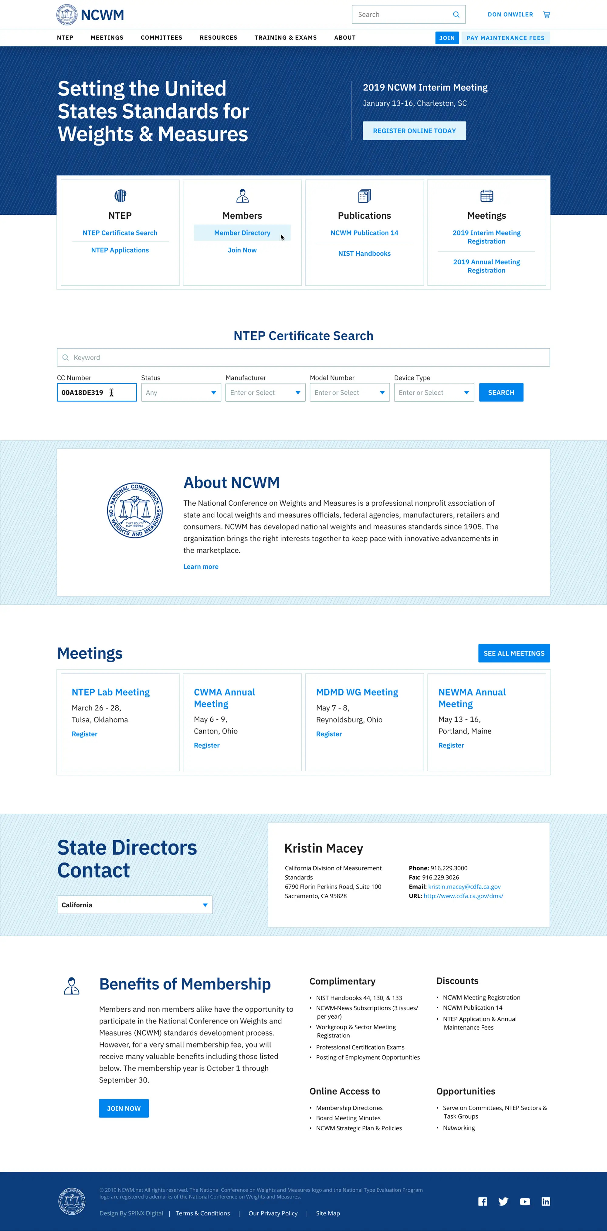 NCWM Web-Design branding design ui ux webdesign website website design website redesign