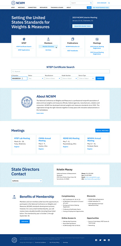 NCWM Web-Design branding design ui ux webdesign website website design website redesign