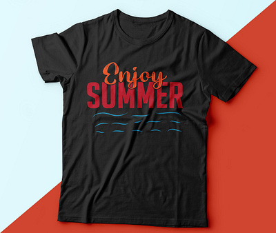 Summer Typography T shit design adobe illustrator design enjoy graphic design lake summer summer t shirt sun t shirt typography typography t shirt vector vector t shirt vintage vintage t shirt