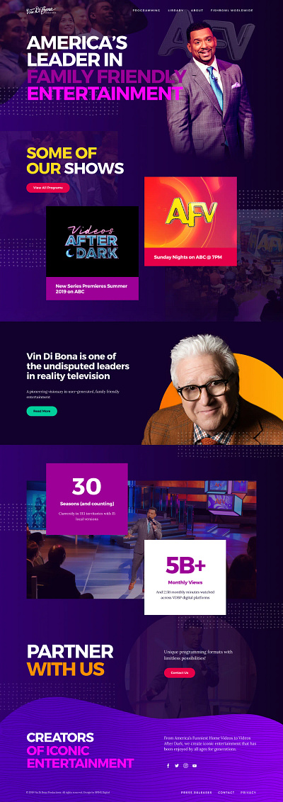 Vin Di Bona Design & Development branding design ui ux webdesign website website design website redesign