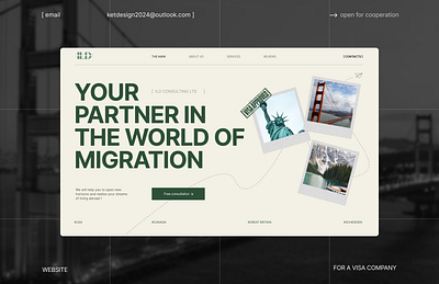 WEBSITE FOR A VISA CPMPANY landing page logistics logo travel ui uiux design visa web design web development website