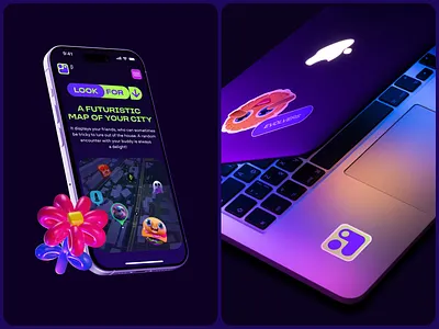The Progressors: Mobile Version & Mockup 3d animation b2b b2c blender c4d cg cgi design graphic design illustration ios iphone logo macbook mobile mockup purple ui webdesign