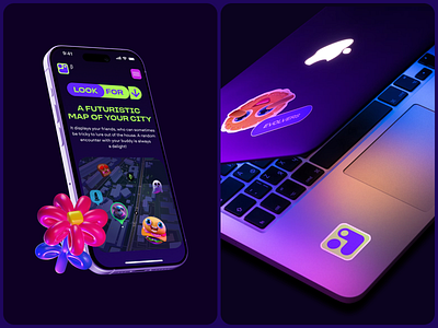 The Progressors: Mobile Version & Mockup 3d animation b2b b2c blender c4d cg cgi design illustration ios iphone logo macbook mobile mockup purple