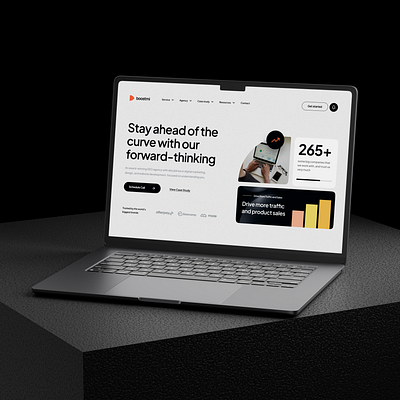 Boostmi - Digital Marketing Agency - Landing Page - UI/UX Design agency digital marketing figma landing page marketing prototype saas ui ui design uidesign uiux uiuxdesign user experience user interface ux ux design uxdesign web design website