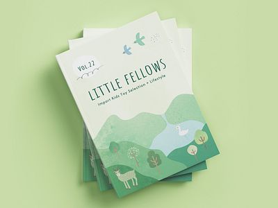 Little Fellows - Catalogue Design aesthetic animals book brochure catalogue cute design drawing forrest illustration nature picturebook