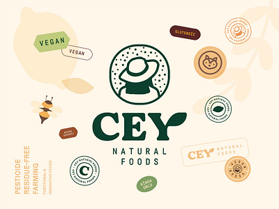 Cey Branding and Packaging Design - Natural Foods 3d animation brand identity branding cafe design emblem food branding food packaging graphic design icon illustration label logo logotype motion graphics nutural foods packaging ui vegan