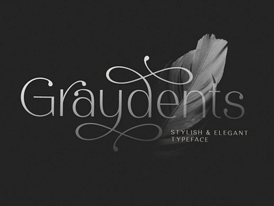 Graydents Font attractive feminine logo masculine women