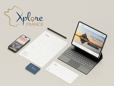 Xplore France branding graphic design logo ui ux web development