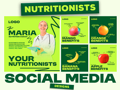 Instagram post design for nutritionists brand design branding clean design design fruite graphic design graphic designer health instagram post nutritionist post design post designer visual design