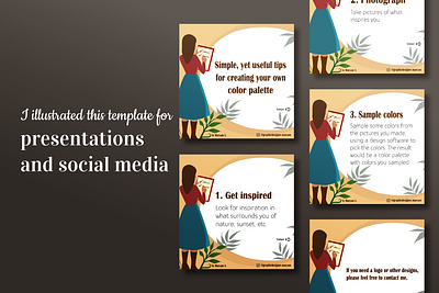 Presentation design / Social media design graphic design illustration