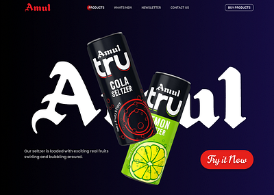 "AMUL TRU" coldrink website design with 3D scroll effect . 3dscrolleffect amultru animation creativescroll creativeui drinkwebsitedesign interactivedesign modernwebdesign motion graphics productshowcase productwebsite scrollanimation smoothscroll ui uiuxdesign webanimation webinteraction websitedesign