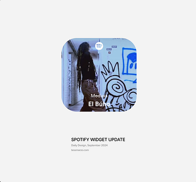 Spotify Widget Update animation apple branding digital design feature product design ui ux widget