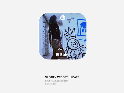 Spotify Widget Update animation apple branding digital design feature product design ui ux widget