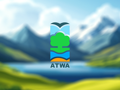 Logo for ATWA design designstudio flat graphic design graphicdesign logo logodesign minimal nature