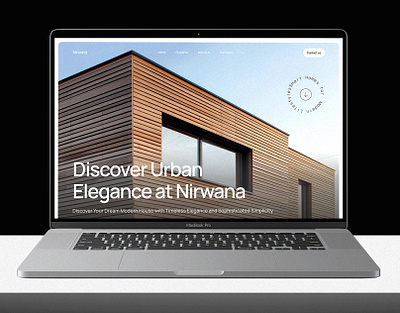 Nirwana - Real Estate Landing Page figma graphic design landing page real estate ui uidesign uiux visual design webdesign website