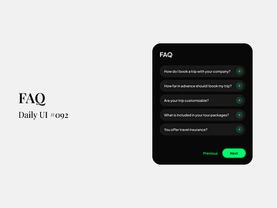 FAQ - Daily UI #092 daily ui daily ui 92 faq figma modal section ui ui design ui element uiux uiux design