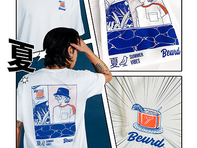 Bandit Bandit x Beurd - Summer Vibes t-shirt apparel japan montreal silkscreen summer t shirt