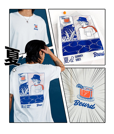 Bandit Bandit x Beurd - Summer Vibes t-shirt apparel japan montreal silkscreen summer t shirt