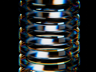 Dispersion 3d animation blender circle dispersion glass light