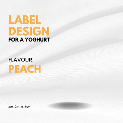 Label design with animation animation graphic design illustrator packaging peach